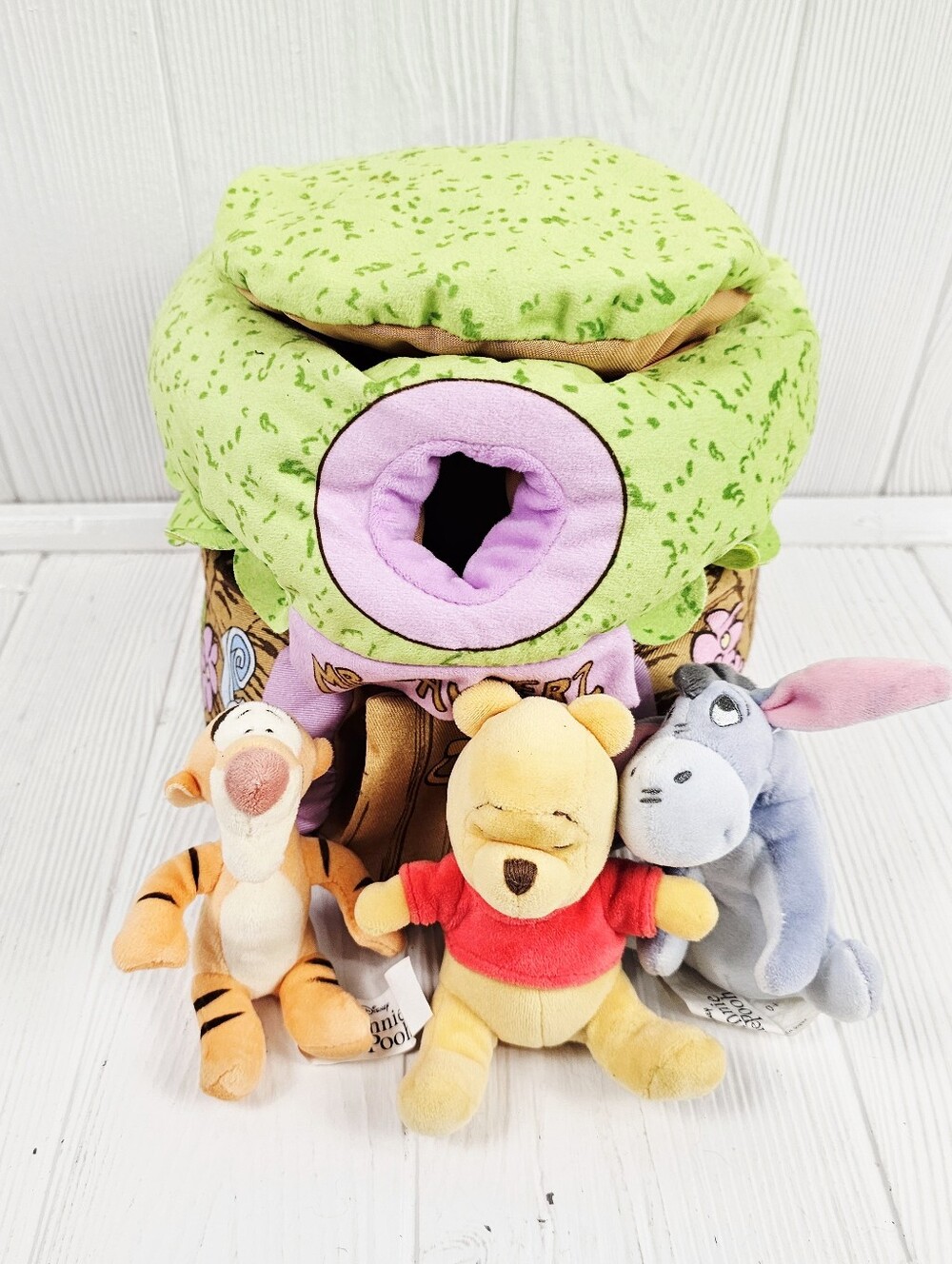 Disney Baby Winnie The Pooh Mr. Sanders Tree House Plush Tigger, Eeyore